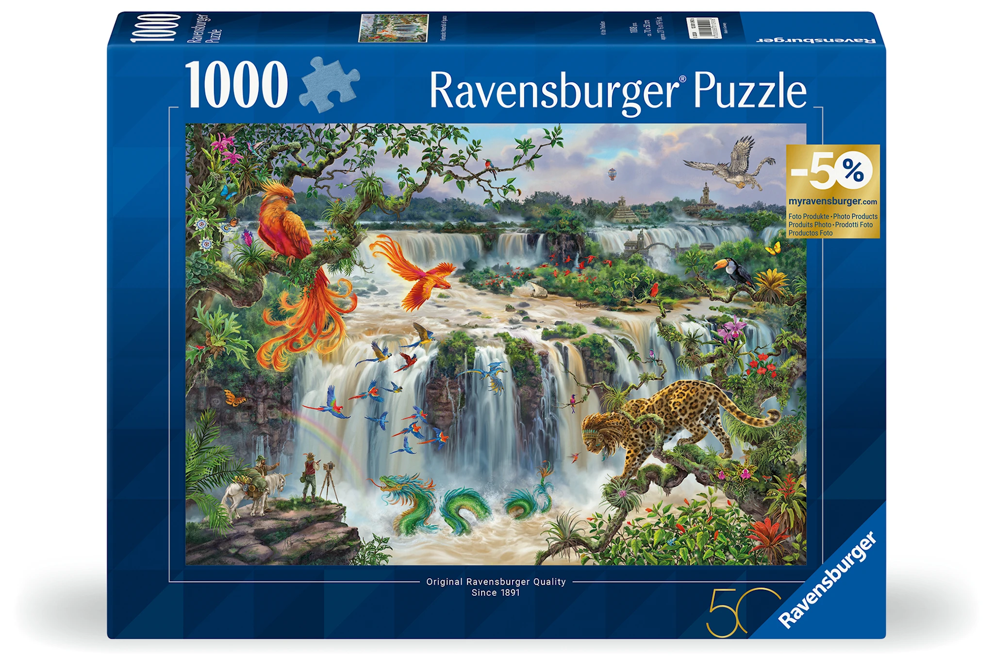 Tuotekuva ille Palapelit Waterfall Iguazu 1000 palaa, Ravensburger