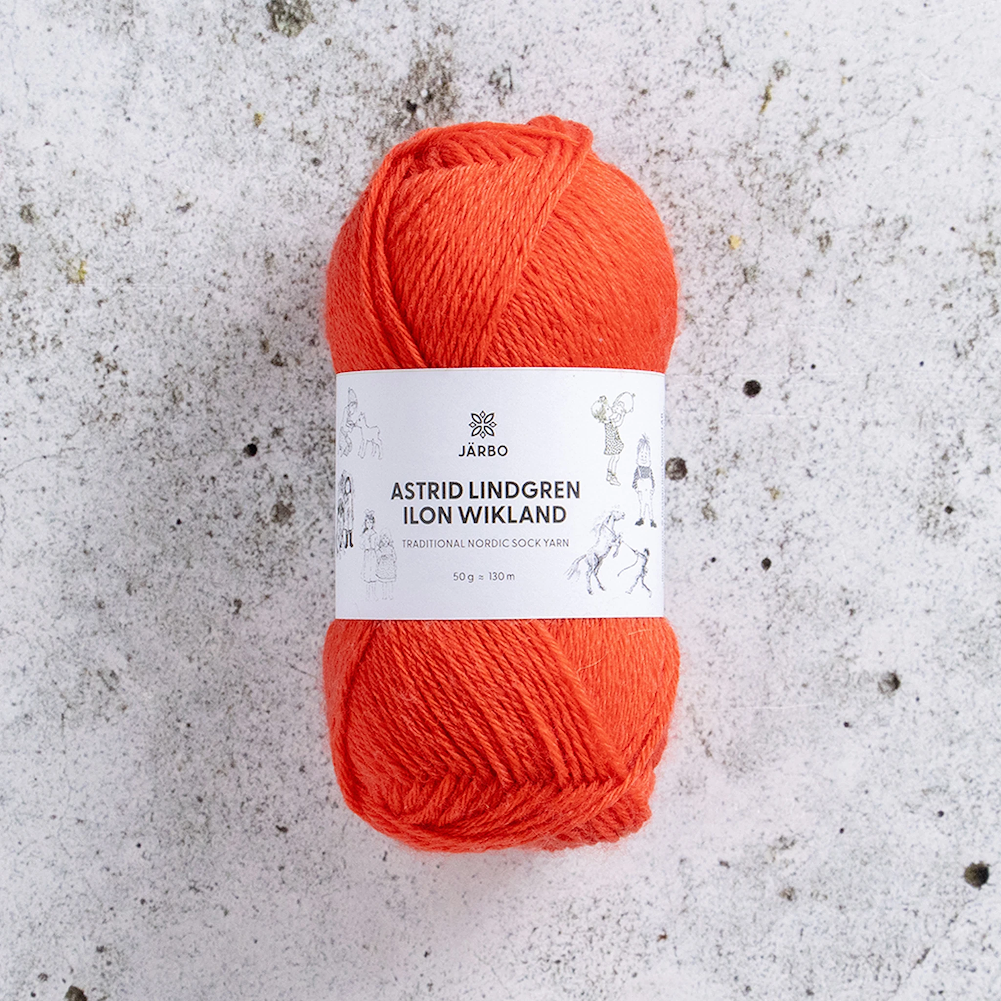 Produktbild för Astrid Lindgren Ilon Wikland Garn 50g Järbo