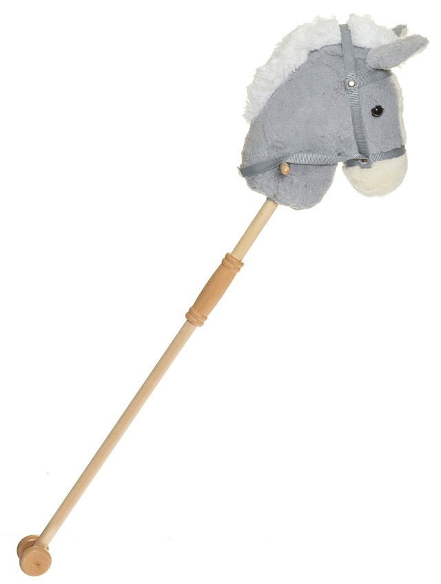 Produktbild 2 för Käpphäst Grå Delbar 100 Cm Teddykompaniet