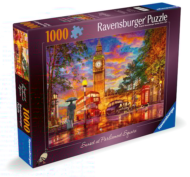 Produktbild 5 för Pussel Sunset At Parliament Square 1000 bitar, Ravensburger
