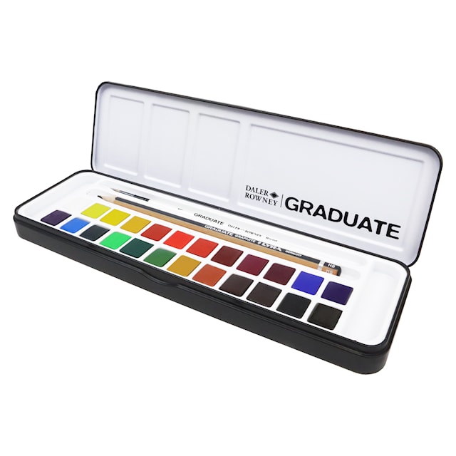 Produktbilde 2 for Akvarellfarge Graduate 24 Halvkopper Daler-Rowney