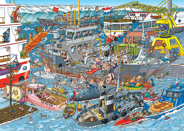 Produktbild 2 för Jan van Haasteren Sea Port Pussel 1000 bitar