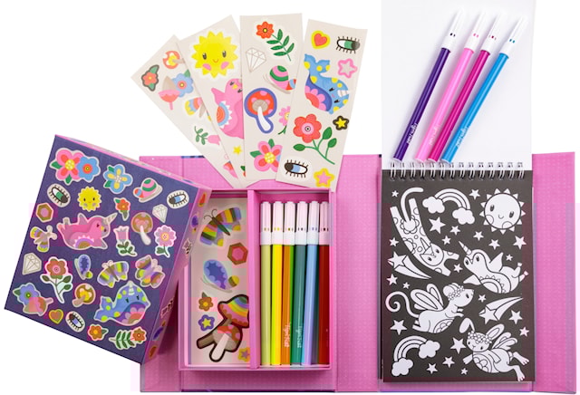 Produktbilde 1 for Fargeleggingssett Med klistremerker Magiske Skapninger Tiger Tribe