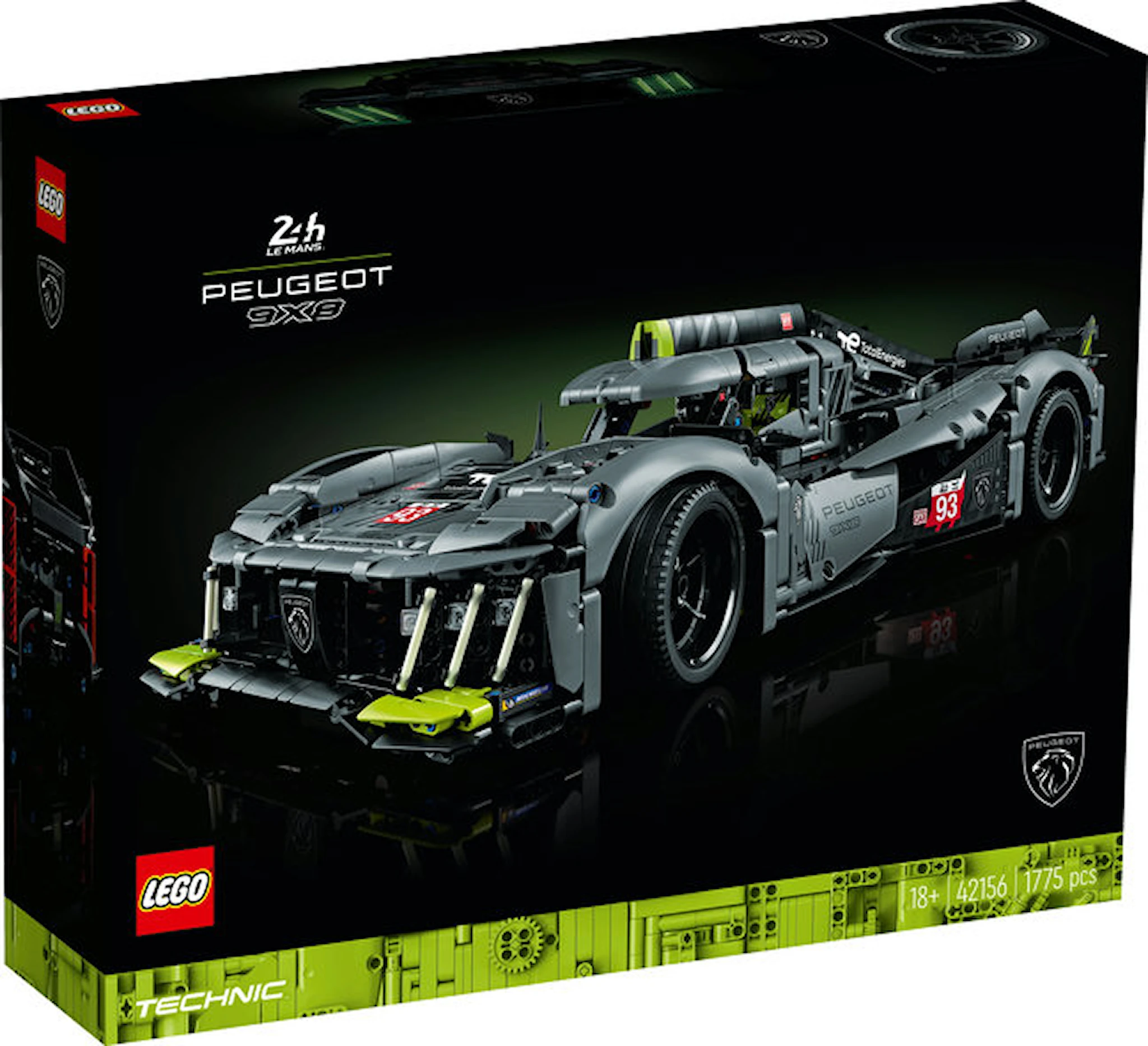 Produktbild för PEUGEOT 9X8 24H Le Mans Hybr.. LEGO® Technic (42156)