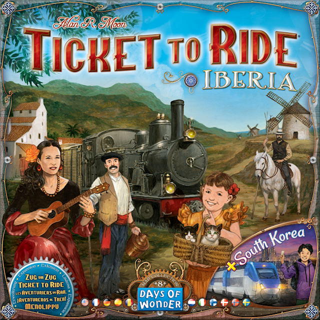 Produktbild 1 för Ticket to Ride Map Collection 8: Iberia & South Korea Expansion (SE/NO/FI/EN)
