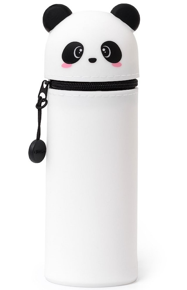 Tuotekuva 1 - Kynäkotelo Panda Silikonista Vetoketjulla 18,5 cm Kawaii
