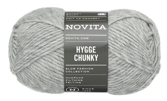 Hygge Chunky Ullgarn 100 gr Sten 043 Novita
