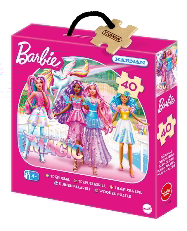 Produktbild 1 för Träpussel Barbie 40 bitar, Kärnan