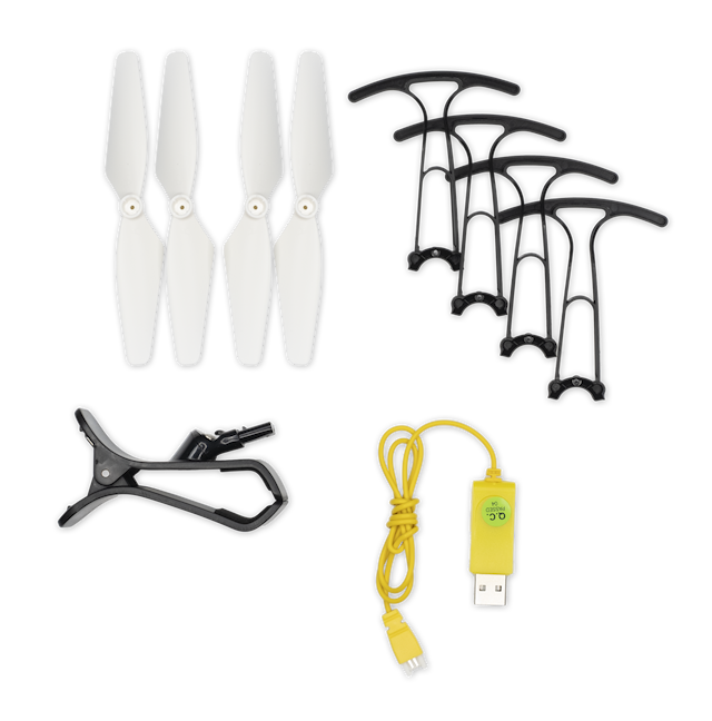 Produktbild 3 för Radiostyrd Z4W Explorer FPV Drönare Grå Syma