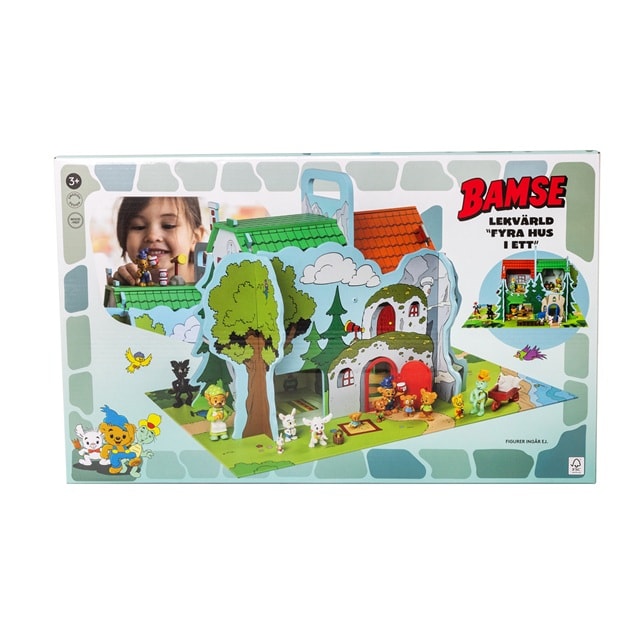 Tuotekuva 6 - Bamse Lekvärld Bamsebyn med Lekplatta Micki