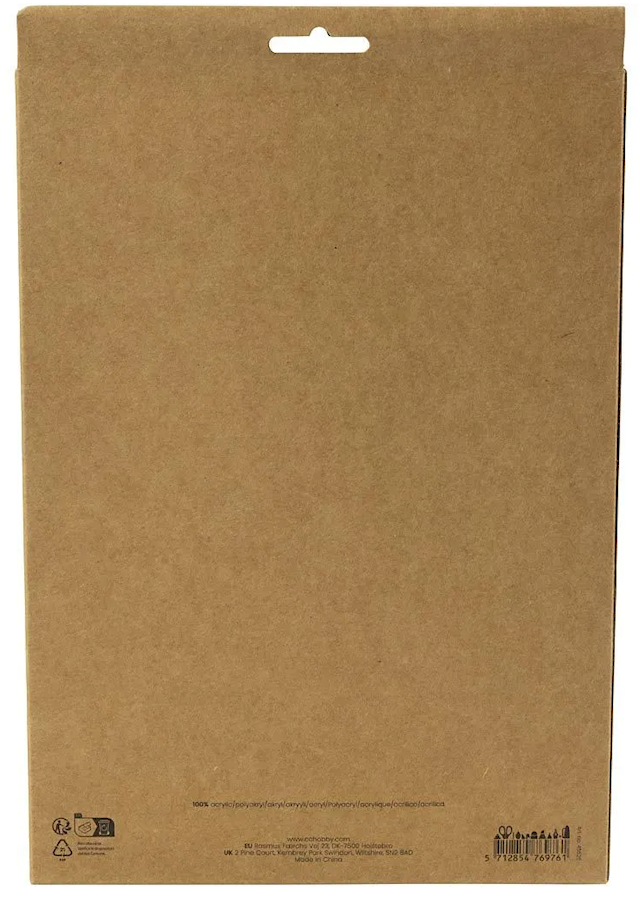 Produktbild 5 för Hobbyfilt A4 tjocklek 2mm Pastellfärger 10 ark