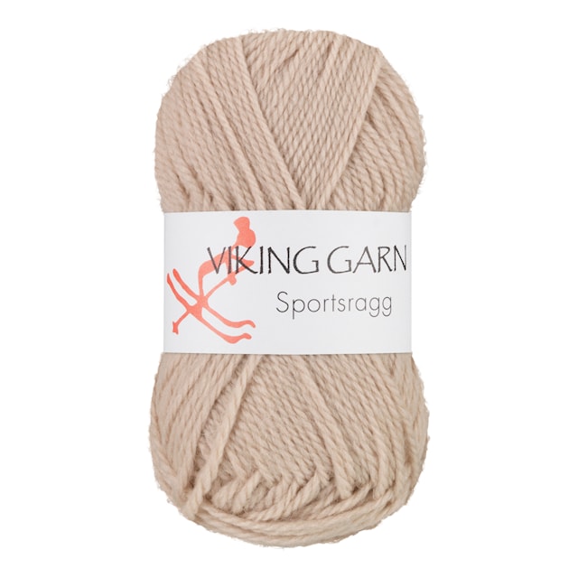 Sportsragg 50 g Beige 507 Viking Garn