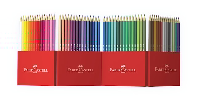 Produktbild 2 för Färgpenna Classic 60 färger + pennställ Faber-Castell