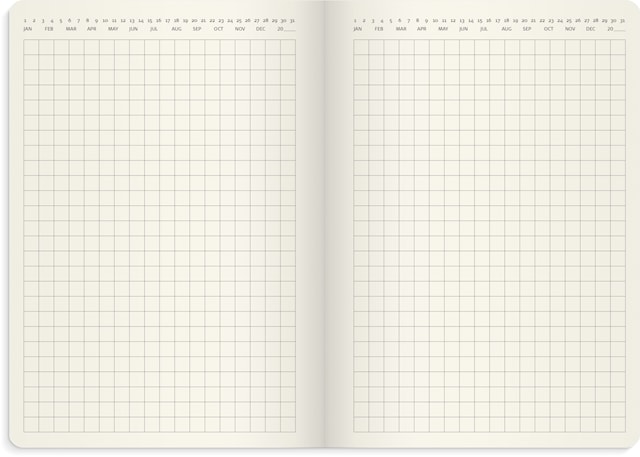 Produktbild 4 för Kalender 2026 A6 Liten Veckokalender Forma Deluxe Brun Burde