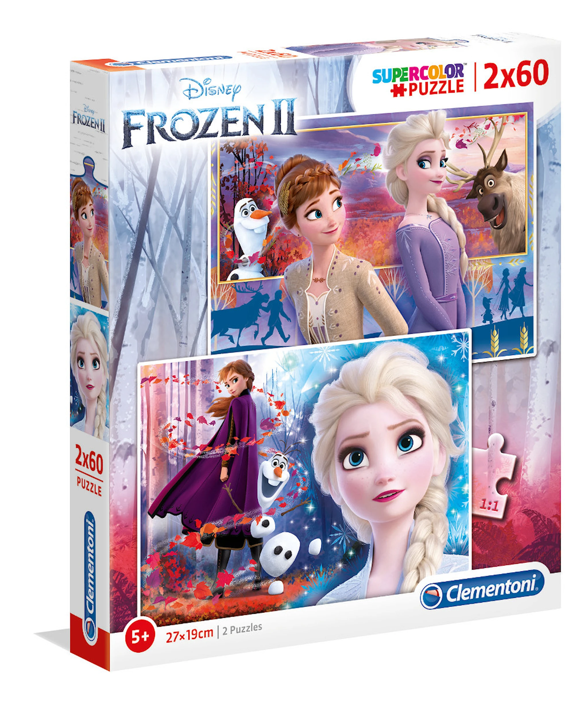 Produktbild för Frozen 2 Pussel 2x60 bitar Clementoni
