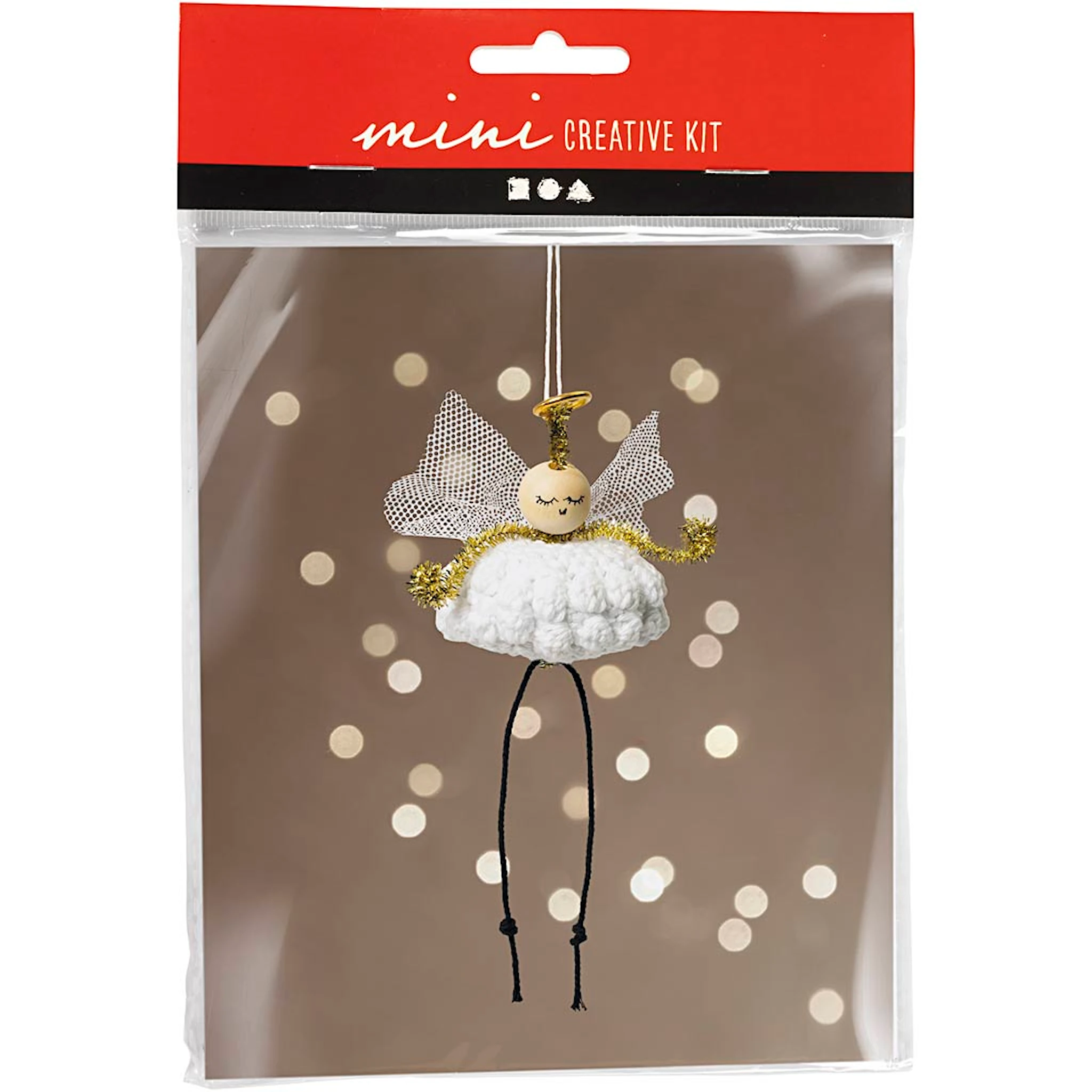 Produktbilde for Mini DIY Kit Hekling, Engel, 1 pk.