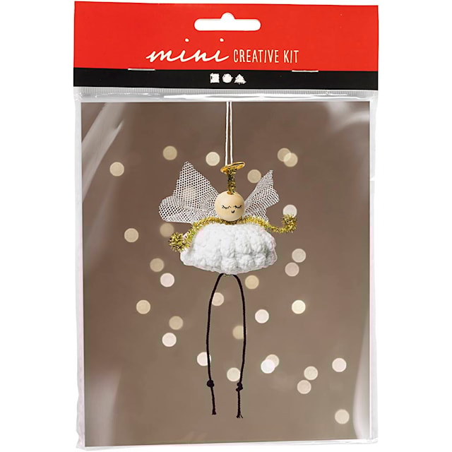 Produktbilde 1 for Mini DIY Kit Hekling, Engel, 1 pk.