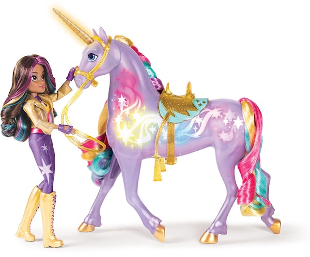 Produktbild 2 för Unicorn Academy Rainbow Light Up Wildstar 28 cm