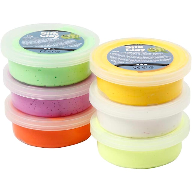 Produktbild 2 för Silk Clay Modellera Vårfärger 6x14 g
