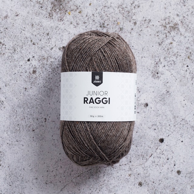 Produktbild 1 för Junior Raggi Garn Ullmix 50 g Oatmeal Järbo