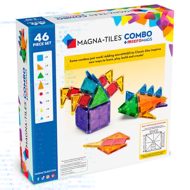 Produktbild 6 för MicroMAGS Combo 46 pcs Magna-Tiles