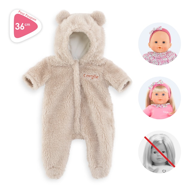 Tuotekuva 4 - Nuken Vaatteet Pehmeä "Teddy" Haalari 36 cm Corolle