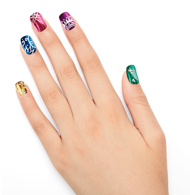 Produktbilde 5 for Metallic Rainbow Nail Art Shimmer N Sparkle