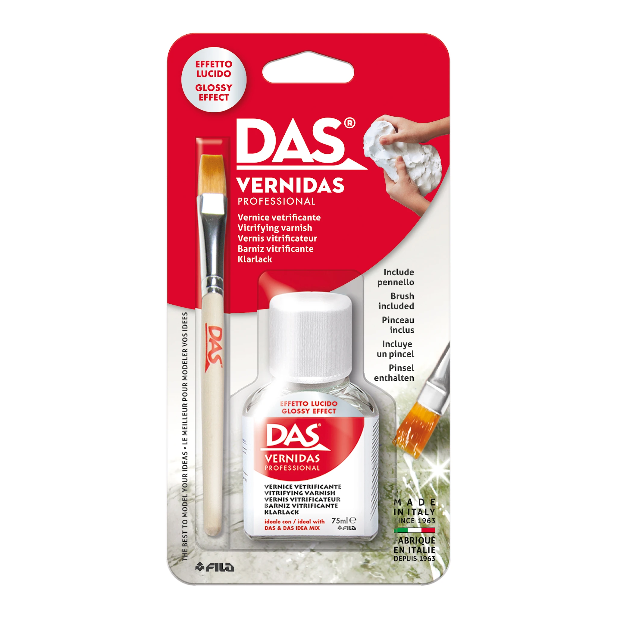 Produktbilde for DAS Idea Mix - Glanslakk for leire, 75 ml