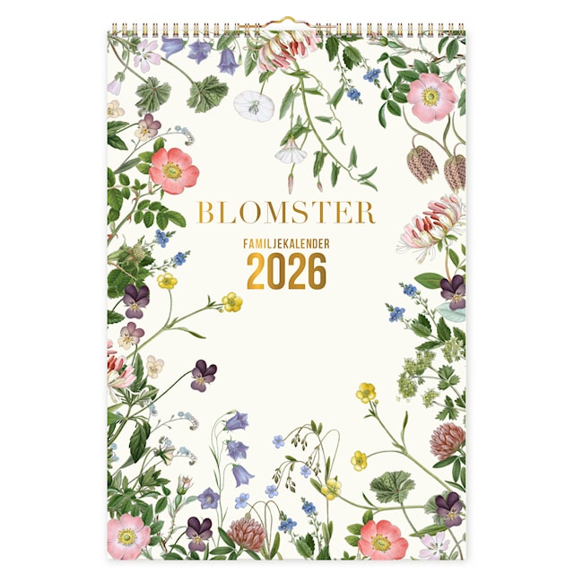Produktbild 1 för Familjekalender Blomster 2026