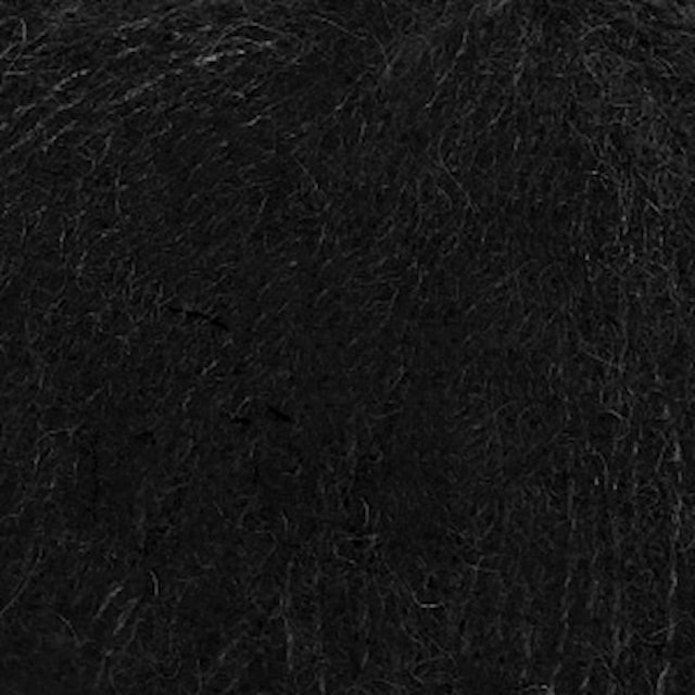 Brushed Alpaca Silk 25 g black 16 Drops