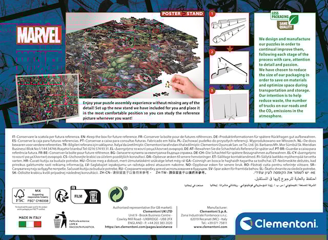 Produktbild 5 för Pussel Impossible Marvel Avengers 1000 bitar, Clementoni