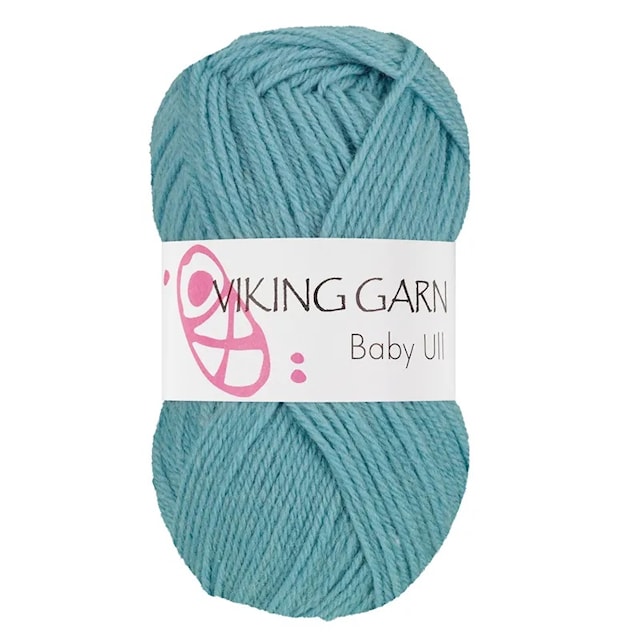 Baby Ull 50 g petrooli Viking Garn
