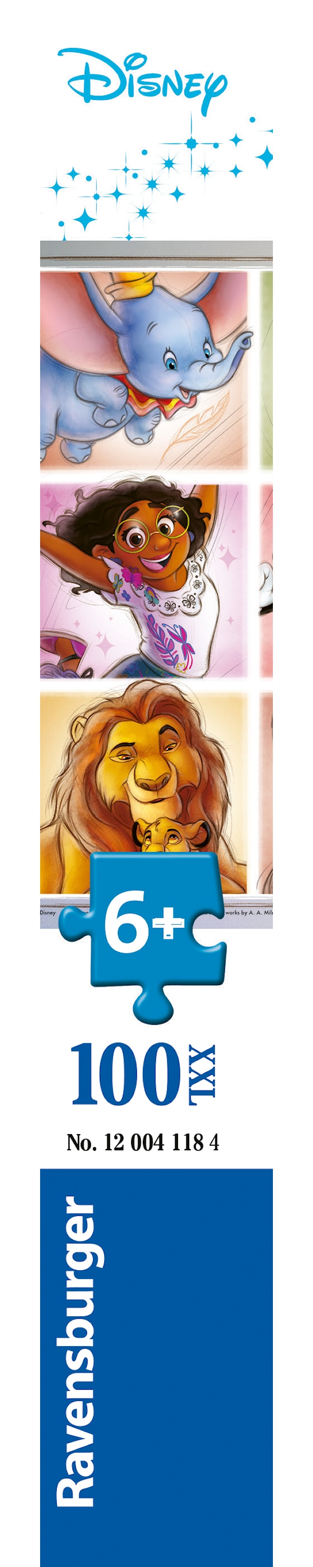 Produktbilde 4 for Disney Multicharacter Puslespill 100 biter XXL, Ravensburger