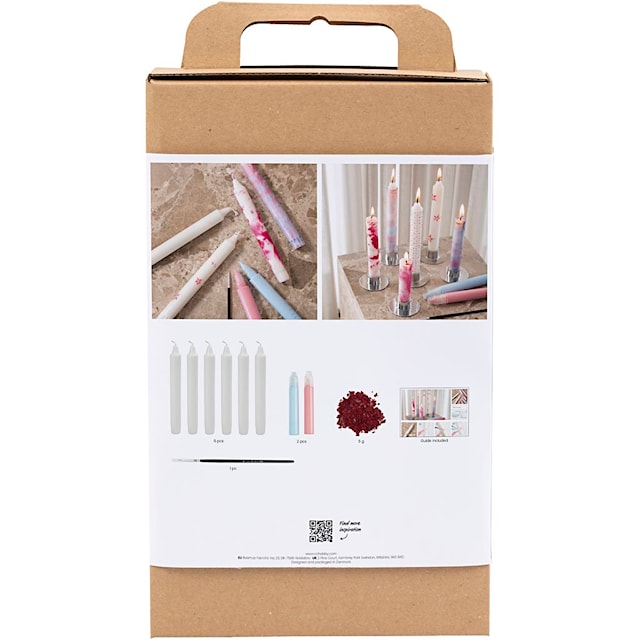 Produktbilde 4 for DIY Kit Lysdekorasjon, Dekorerte antikklys, hvit, 1 pk.