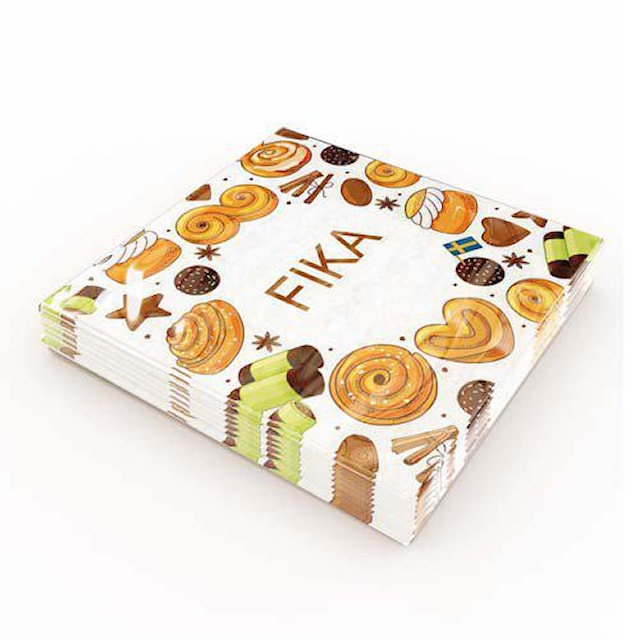 Produktbilde 2 for Kaffserviett FIKA 20-pack Gullers