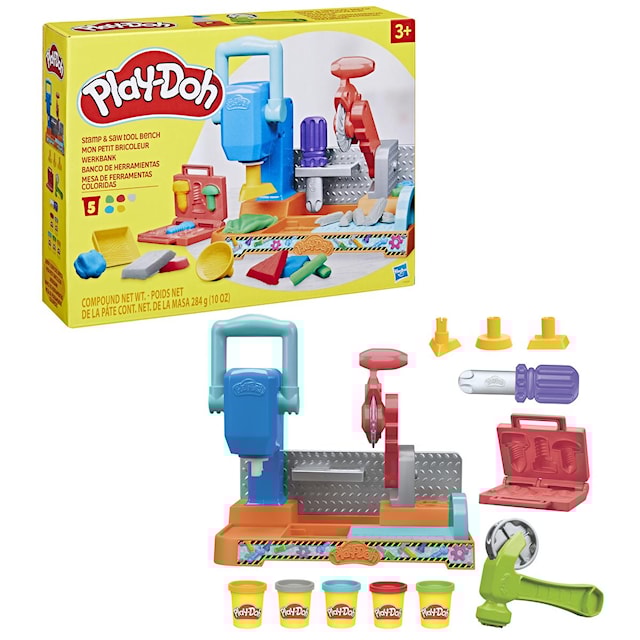 Produktbild 3 för Play-Doh Playset Stamp`n Tool Bench