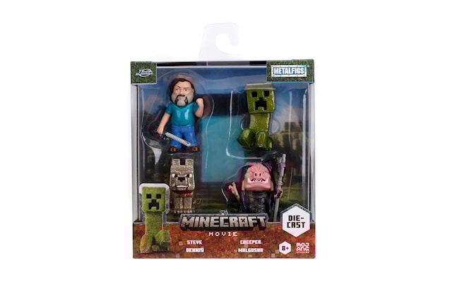 Tuotekuva 2 - Jada Toys A Minecraft Movie 4-Pack Hahmot, 6 cm