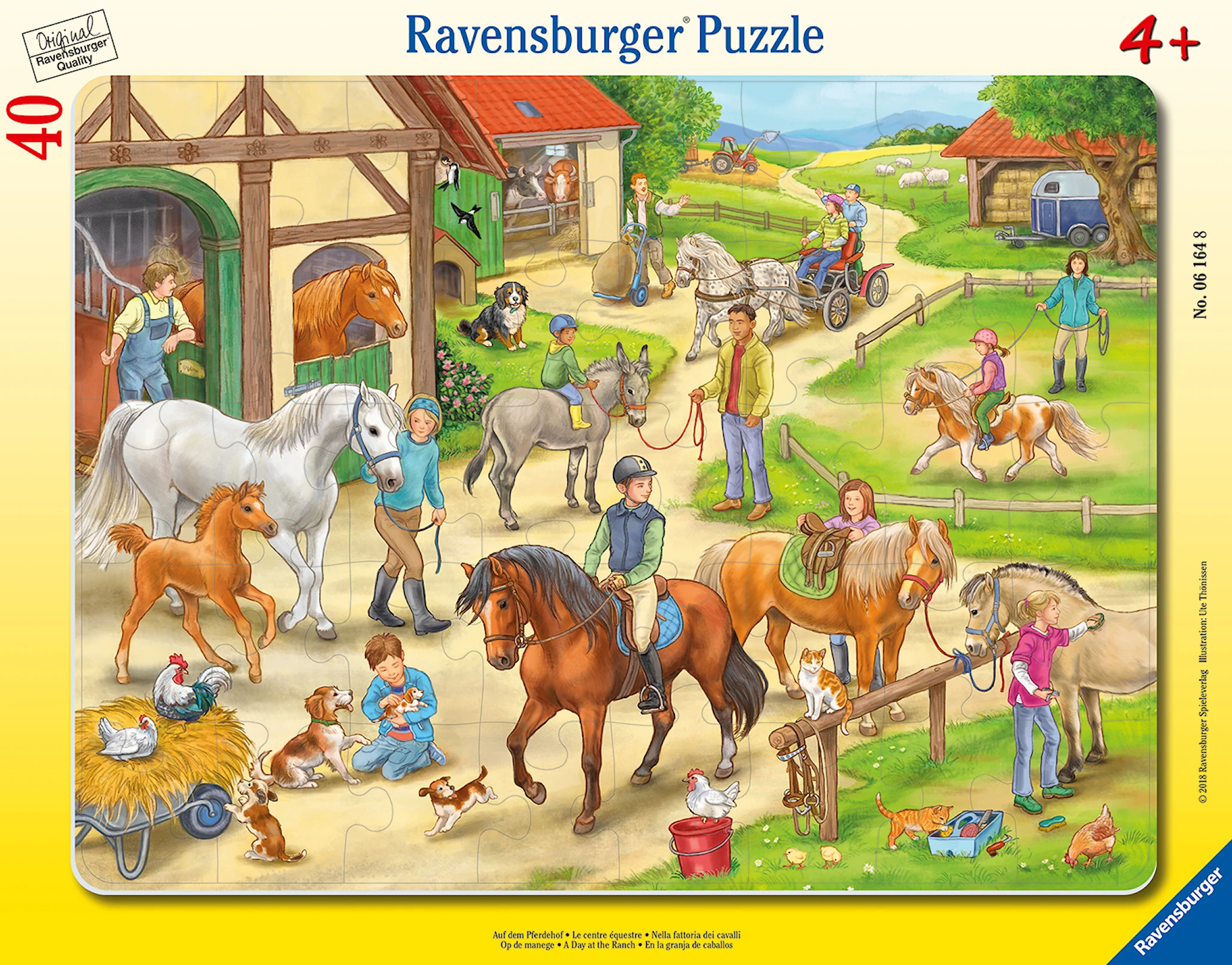 Produktbilde for En dag på ranchen Puslespill 40 brikker, Ravensburger