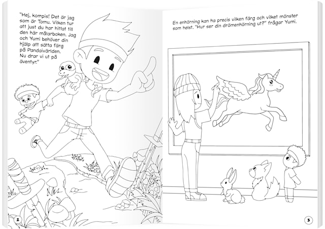 Produktbild 2 för Målarbok Yumi & Tomu, Kärnan
