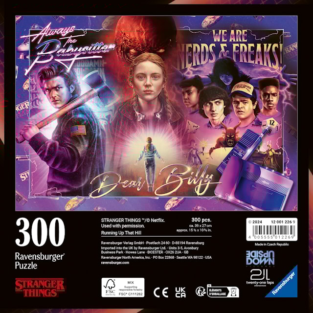 Produktbild 6 för Pussel Stranger Things 300 bitar, Ravensburger