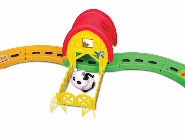 Produktbild 2 för Bb Junior Farm Tractor Shake-It Runner Infinity Tågbana Bburago