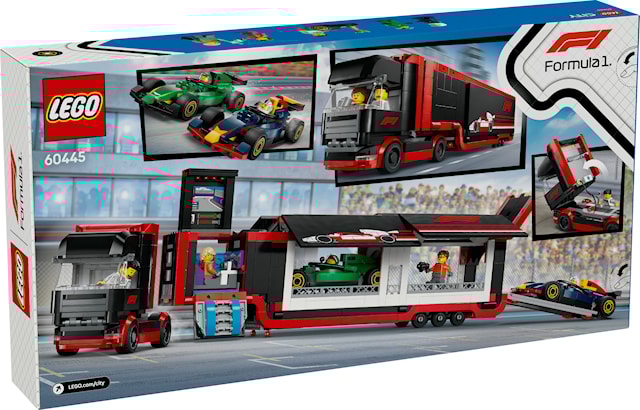 Tuotekuva 3 - F1®-rekka ja F1®-autot RB20 ja AMR24 LEGO® City (60445)