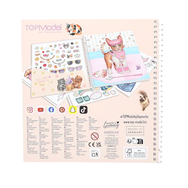 Tuotekuva 6 - TOPModel Dress Me Up Tarrakirja KITTY (kirjavero)