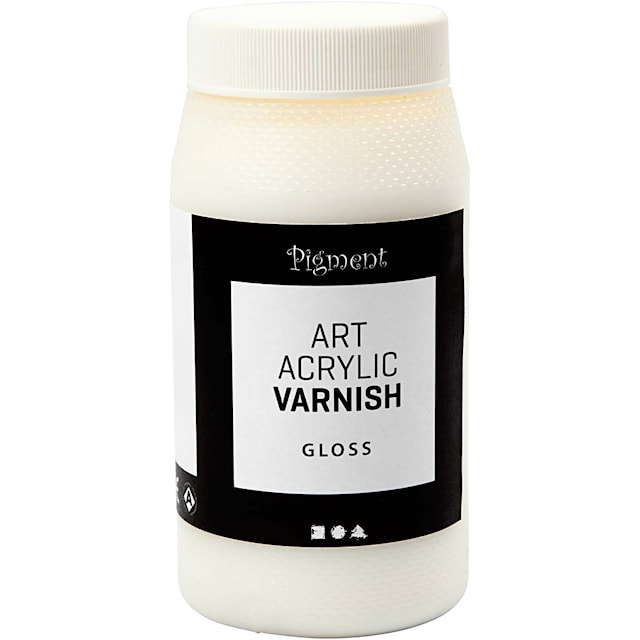 Produktbilde 2 for Art Acrylic Sluttfernis, blank transparent, hvit, 500 ml/ 1 boks