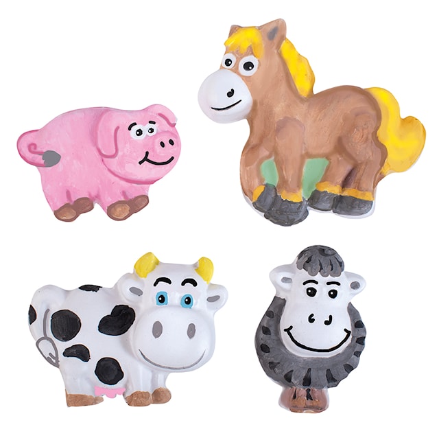 Produktbilde 1 for Støpeform Gips Bondegårdsdyr 4 motiver Playbox