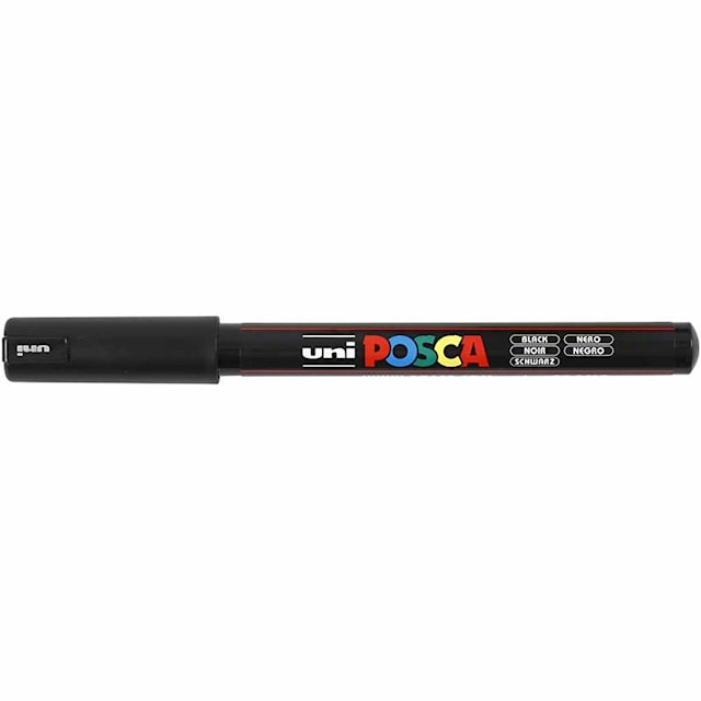 Tuotekuva 1 - Posca Marker, musta, nro PC-1MR, paksuus 0,7 mm, 1 kpl