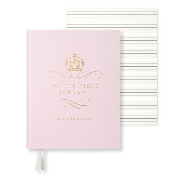 Produktbild 6 för Coffe Table Journal Royal 25,5 x 20 cm Dusty Rose 256 sidor Paperstyle