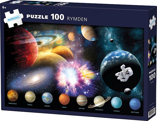 Produktbild 1 för Pussel Rymden 100 bitar, Kärnan