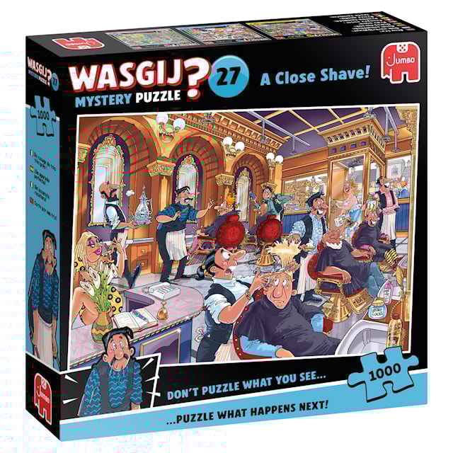 Produktbilde 1 for Wasgij Mystery 43 En tett barbering! Puslespill 1000 brikker