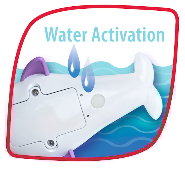 Produktbilde 6 for Glitrende delfin med magisk lys ABC